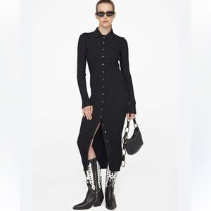 Anine Bing Joslyn Ribbed Knit Dress